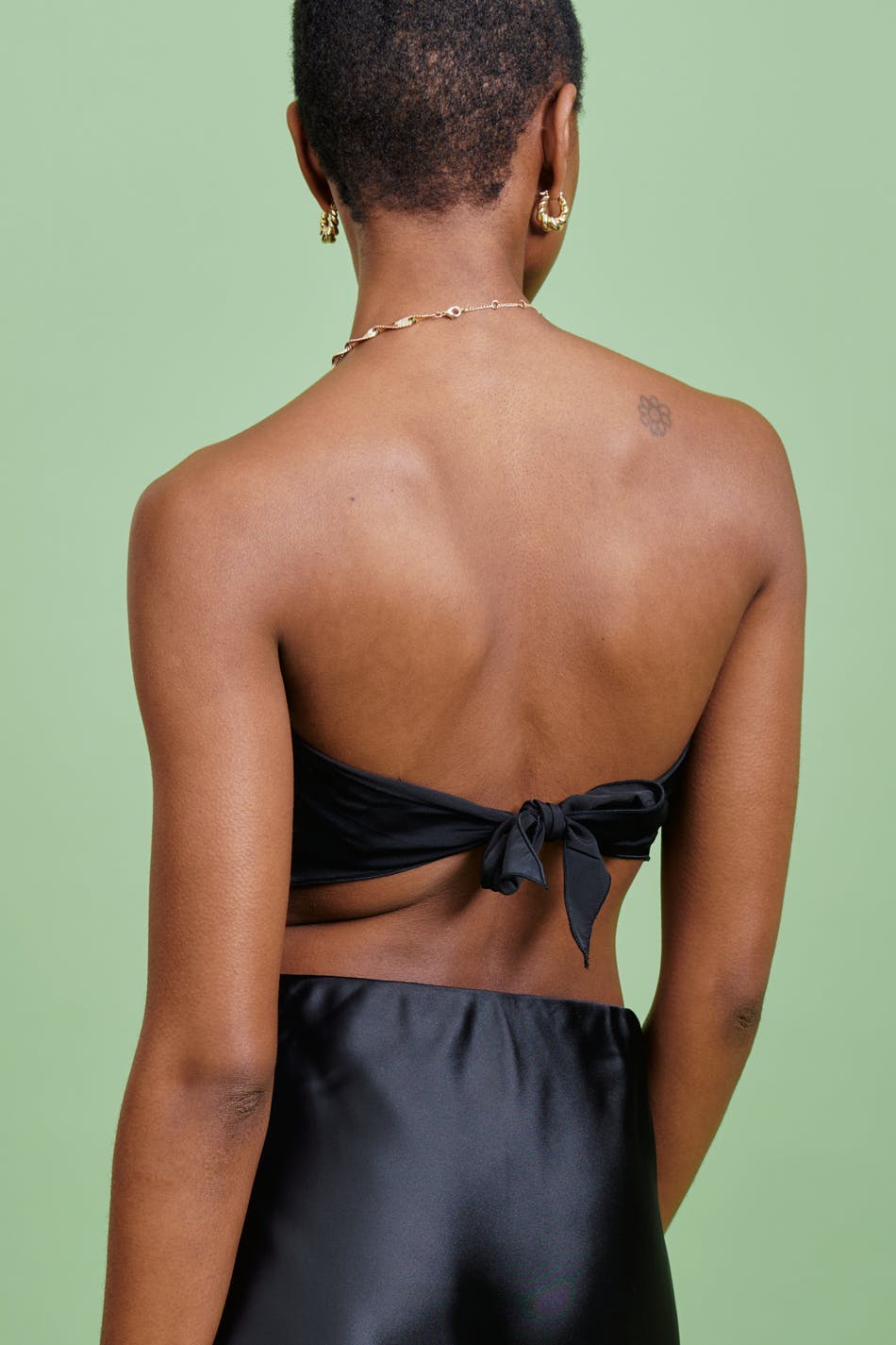 Scarf top - Blanc cassé