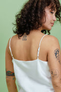 Satin singlet - Blanc cassé