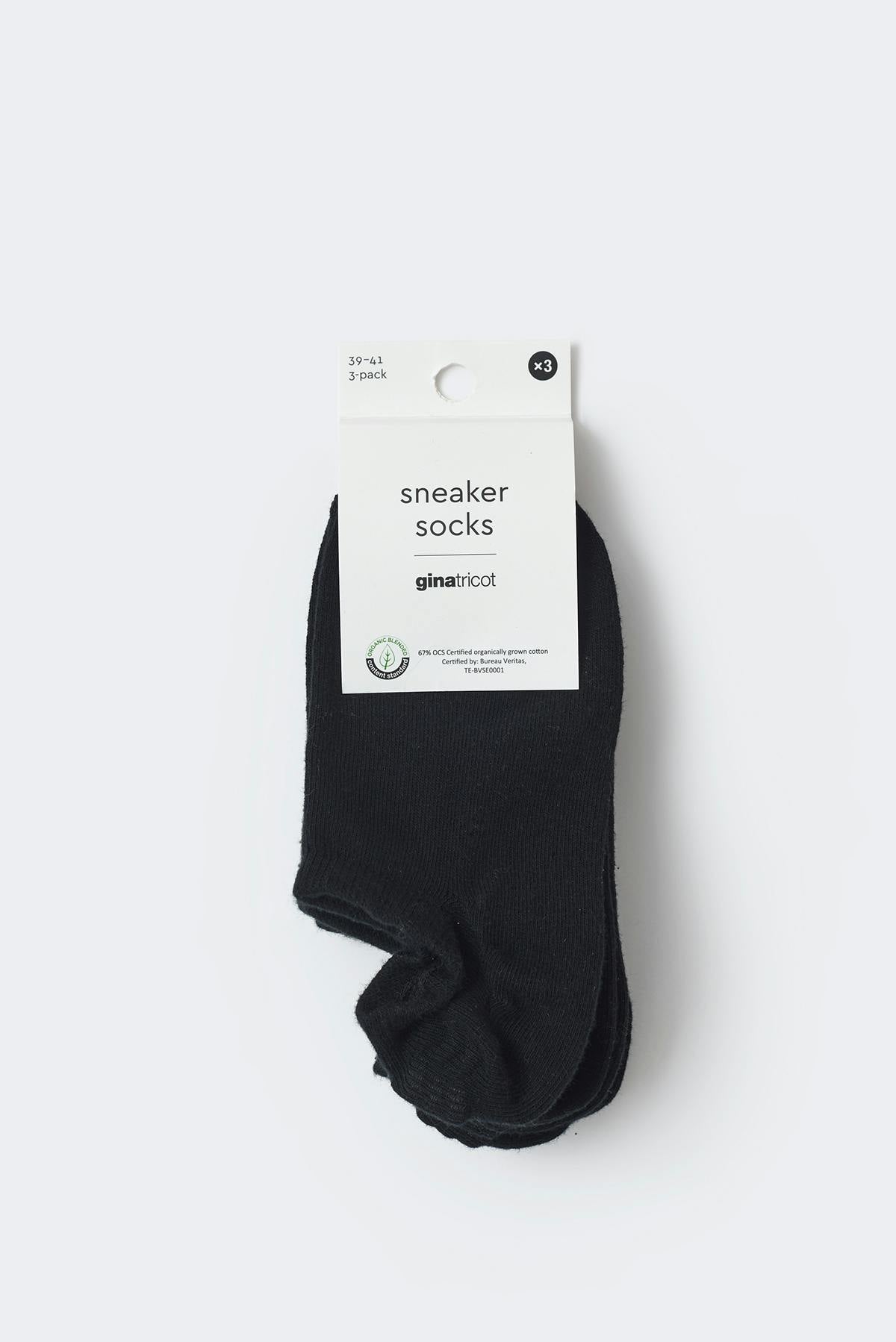 3-pack sneaker socks - Noir