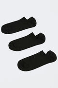 3-pack sneaker socks - Noir