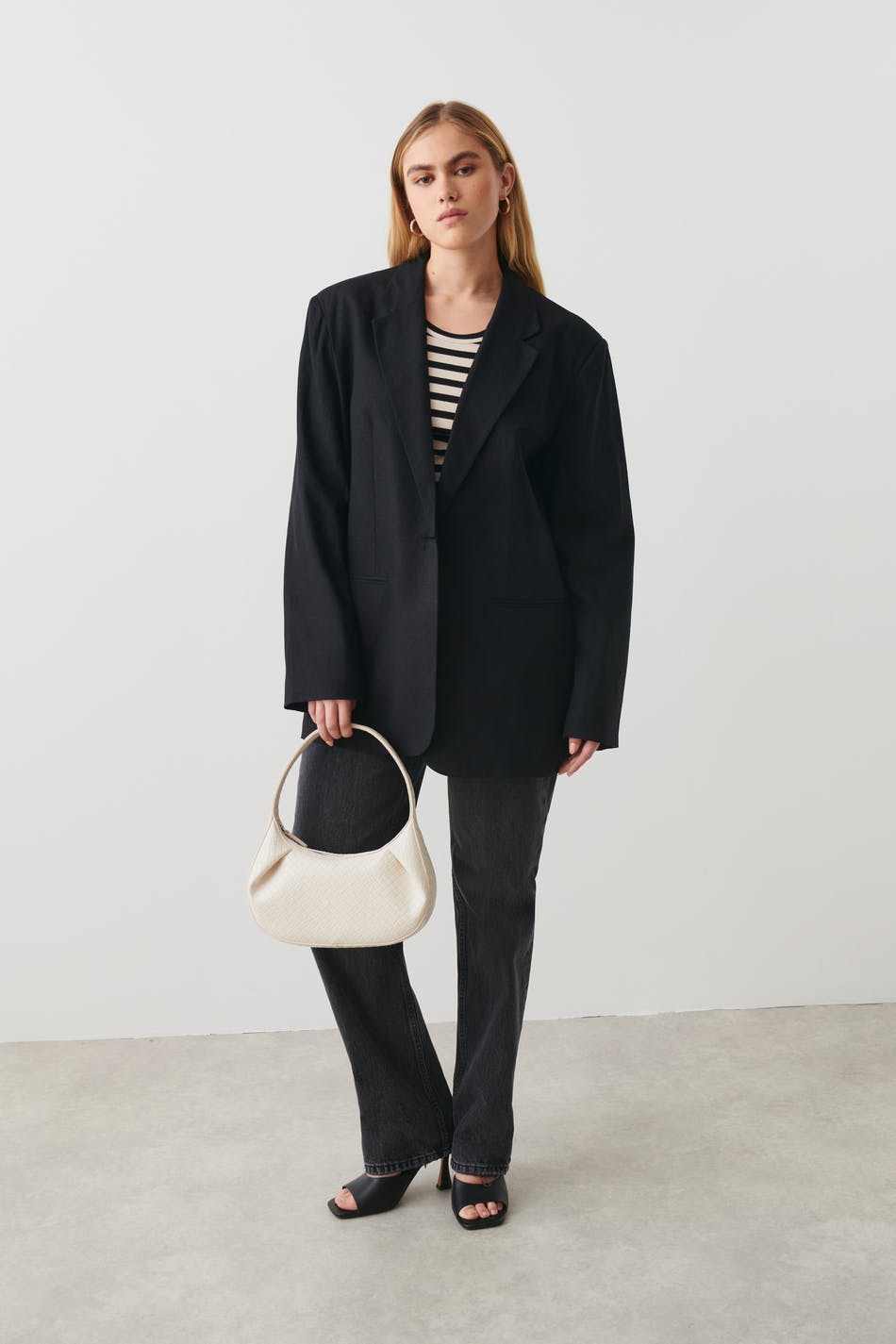blazer - Grey melange