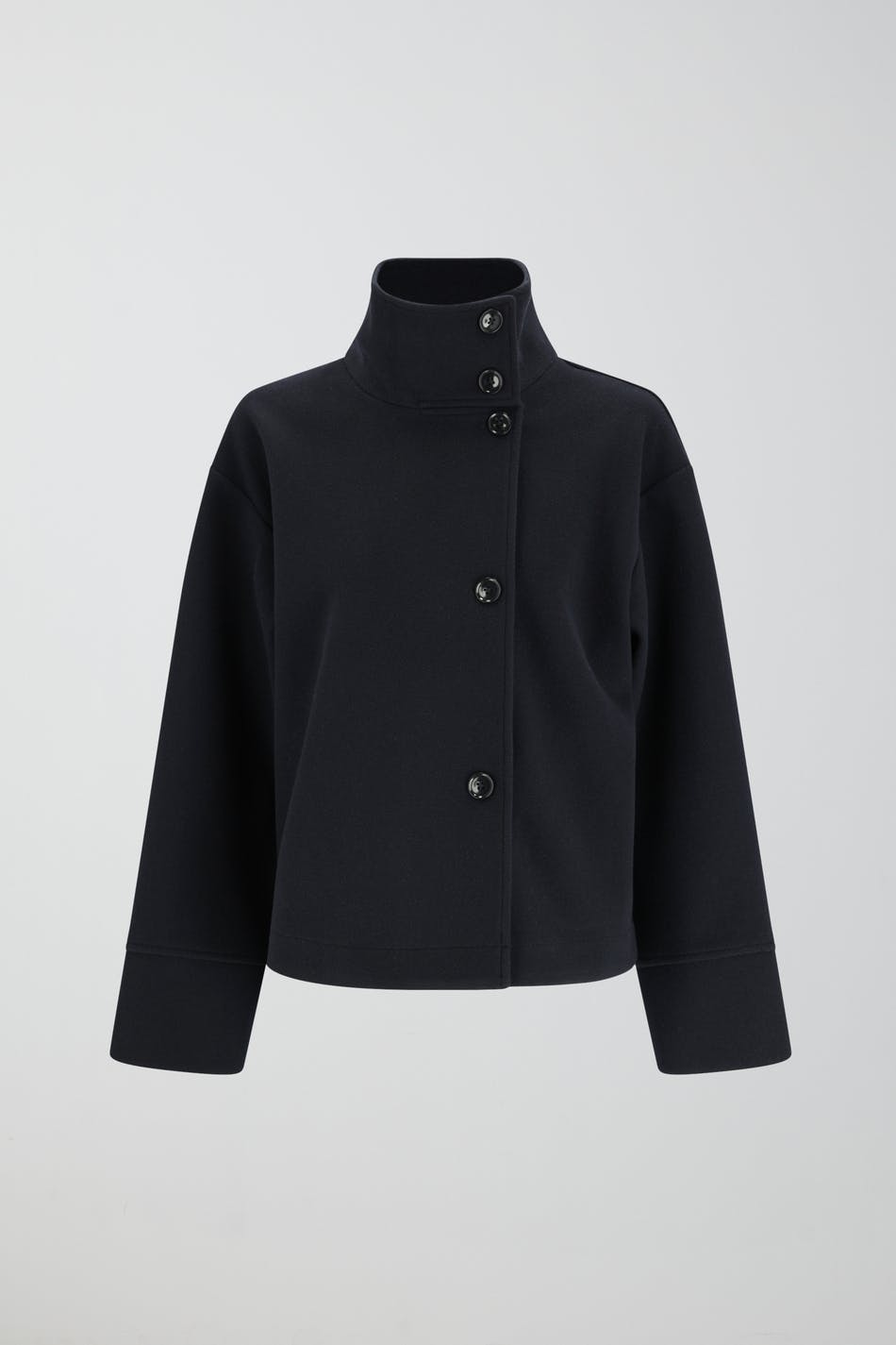 short felt jacket - Bleu marine