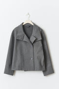 short felt jacket - Grey melange