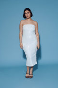 Sequin tube dress - Violet clair
