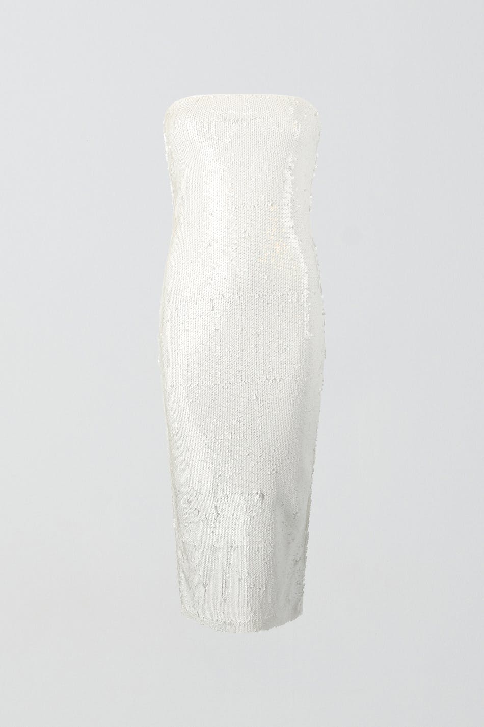 Sequin tube dress - Blanc cassé
