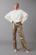 Metallic jeans - Doré