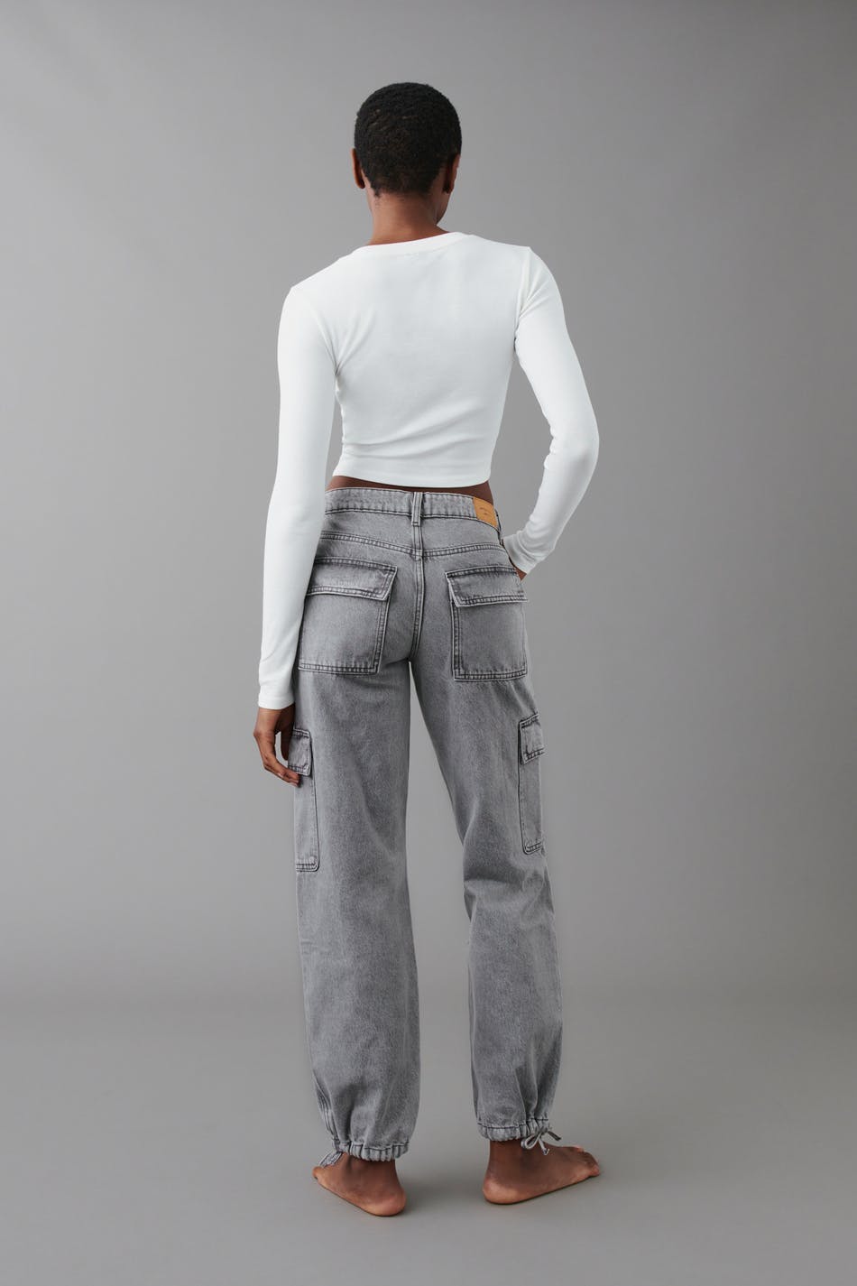 Cargo loose jeans - Gris