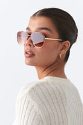 70´s aviator sunglasses - Marron