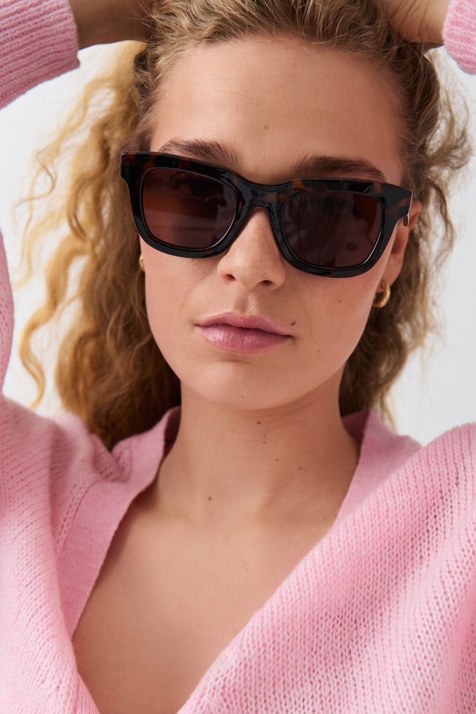 classic chunky sunglasses - Dk turtle