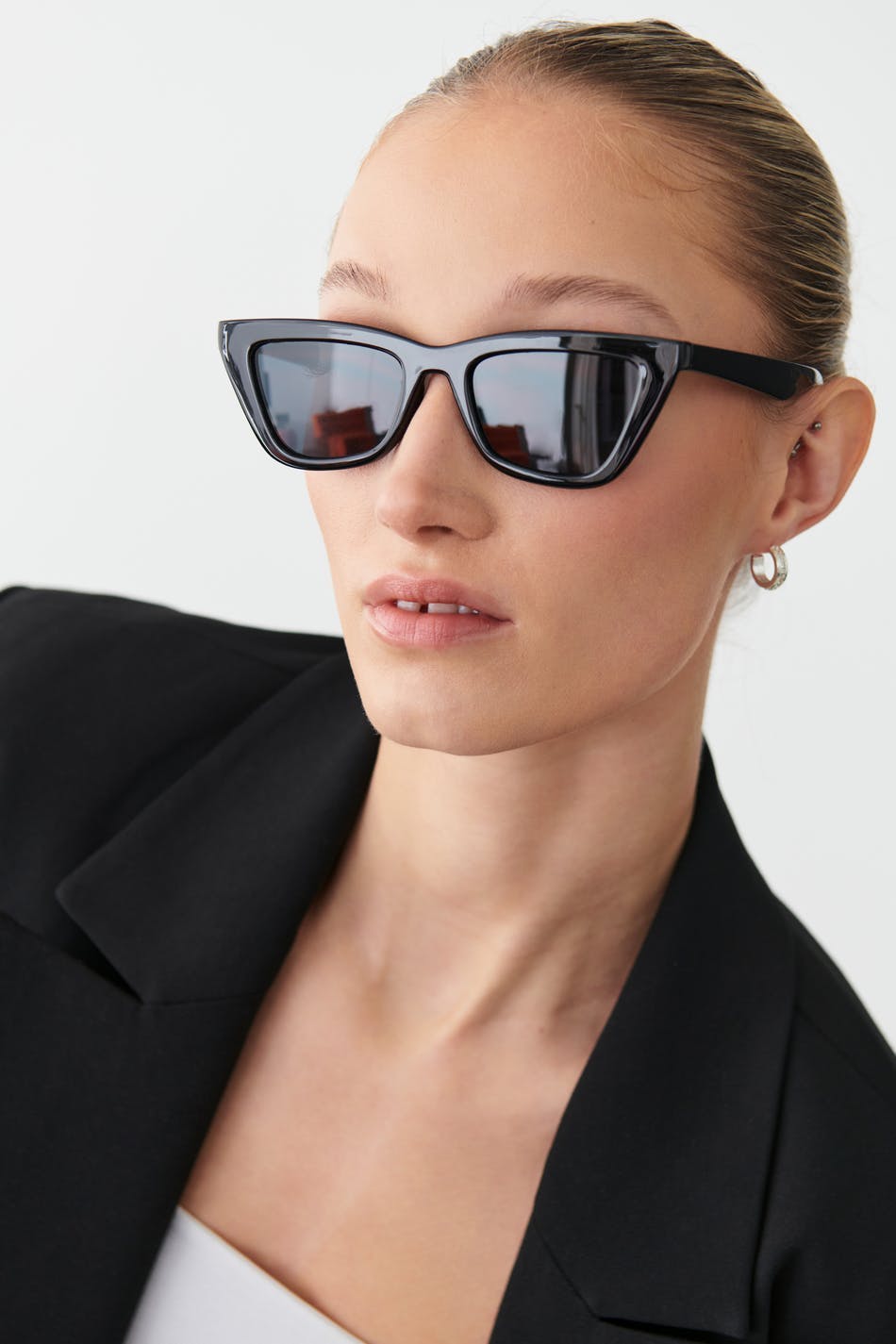 Cateye sunglasses - Dk turtle