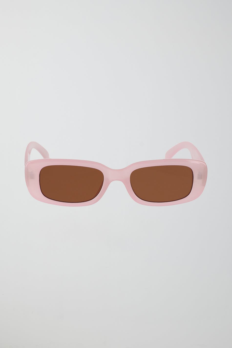 slim rectangular sunglasses - Noir