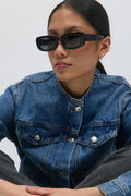slim rectangular sunglasses
