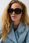 large square sunglasses - Dk turtle