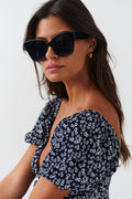 oversized sunglasses - Noir