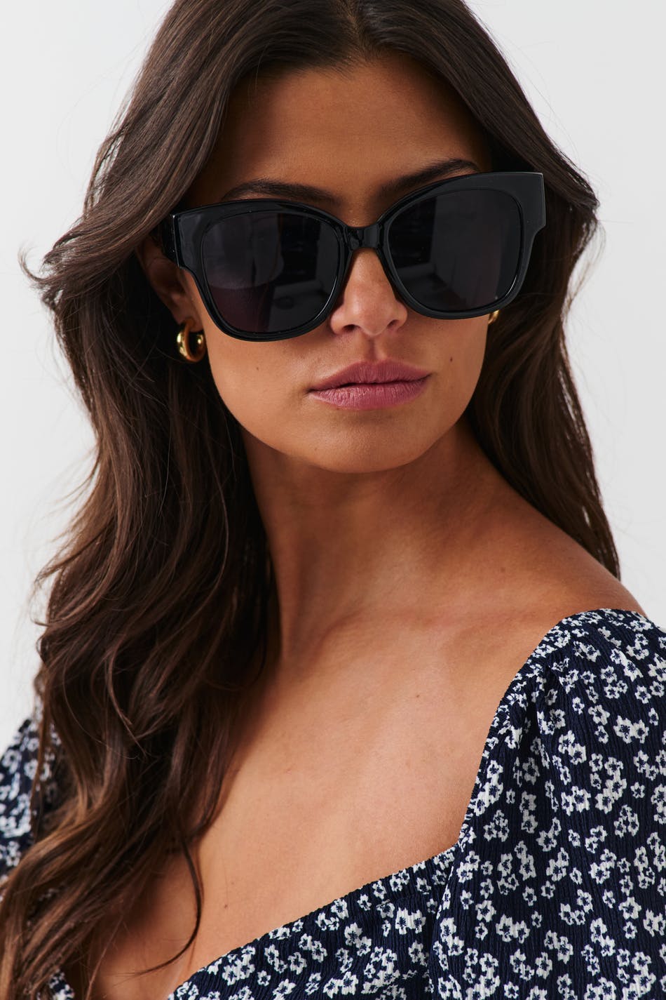 oversized sunglasses - Noir