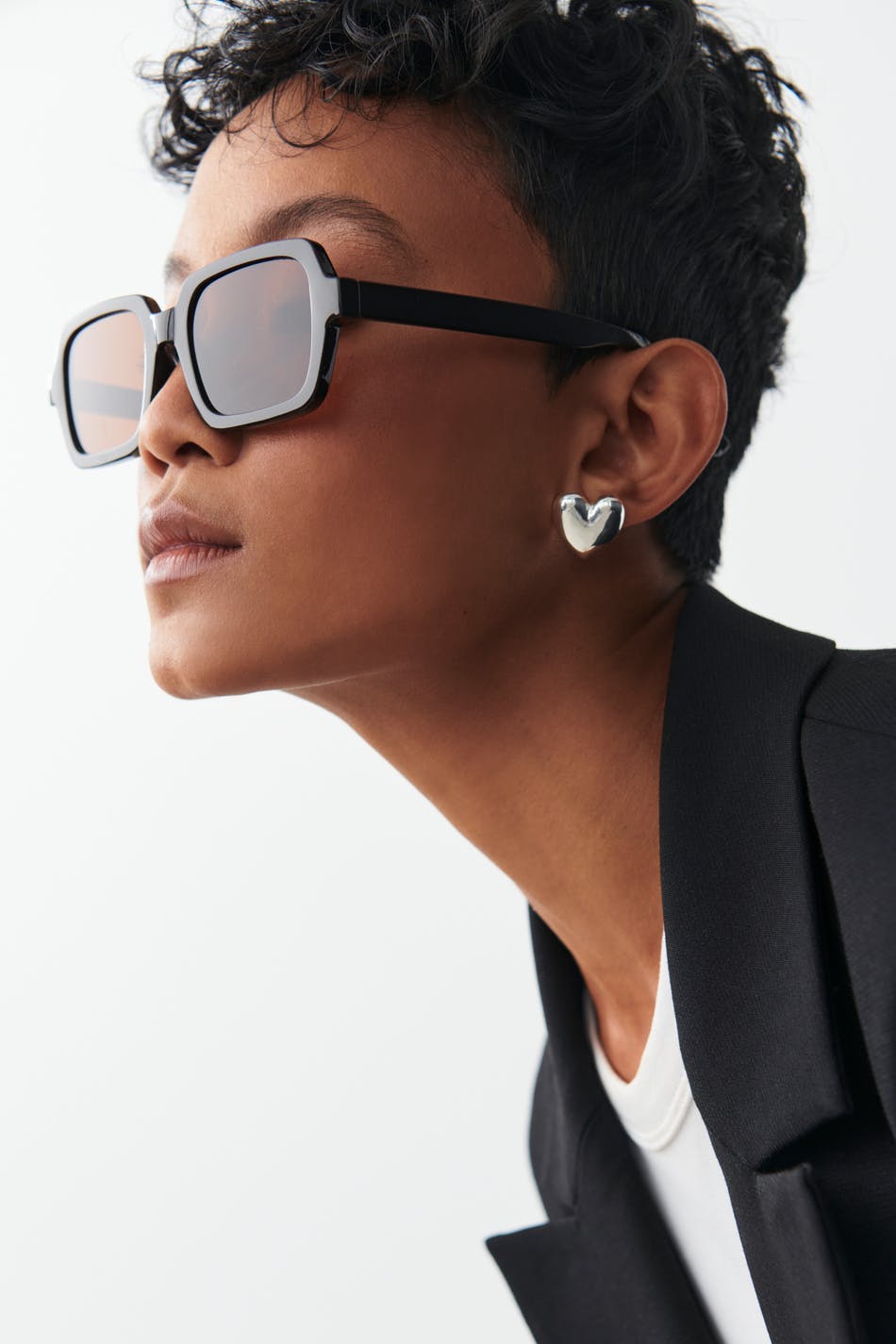 70´s square sunglasses - Marron foncé