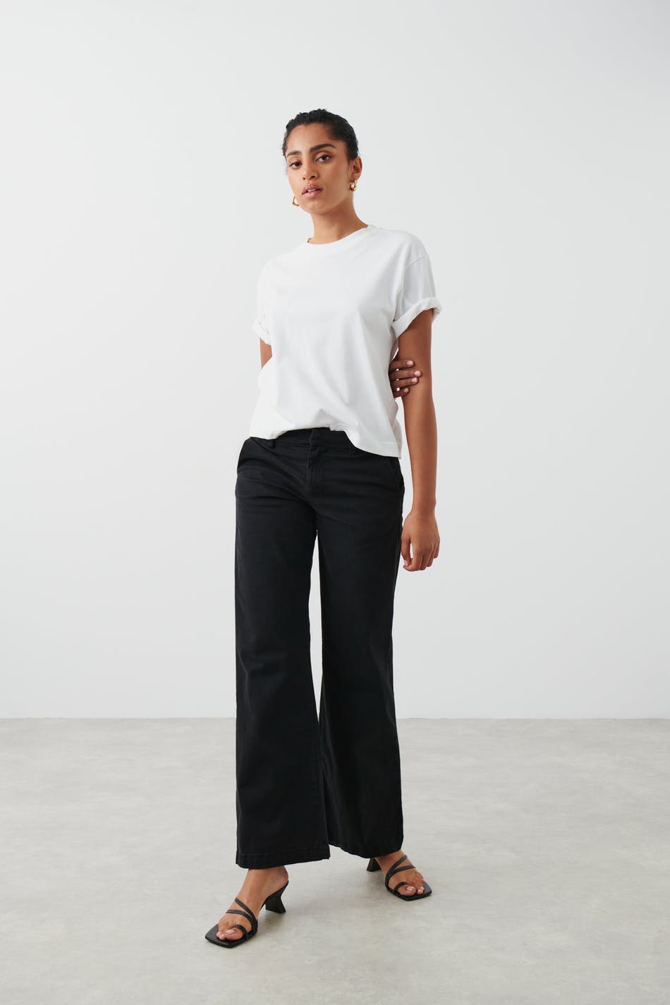 Low waist chinos trousers - Offblack