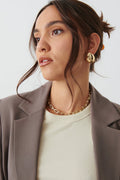 straight regular blazer - Noir