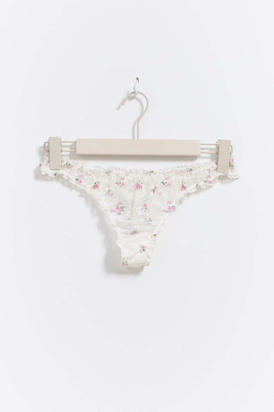 frill lace string - Vintage white