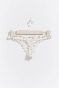 frill lace string - Vintage white
