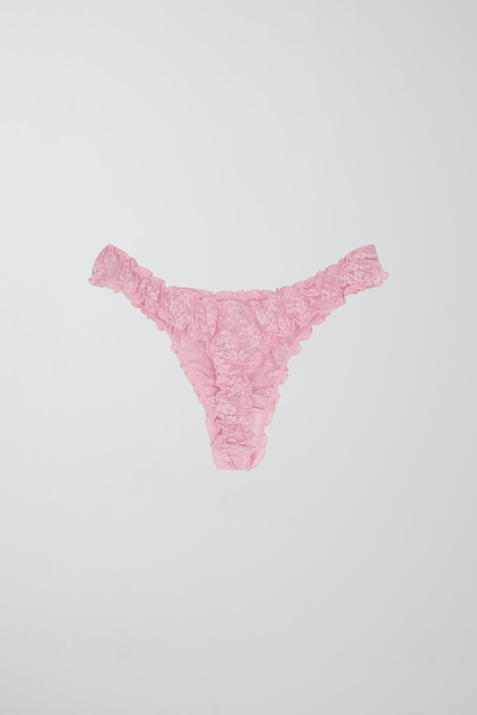 frill lace string - Vintage white