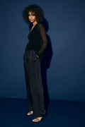 Wrap top - Noir