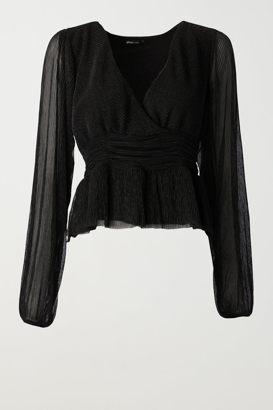 Wrap top - Noir