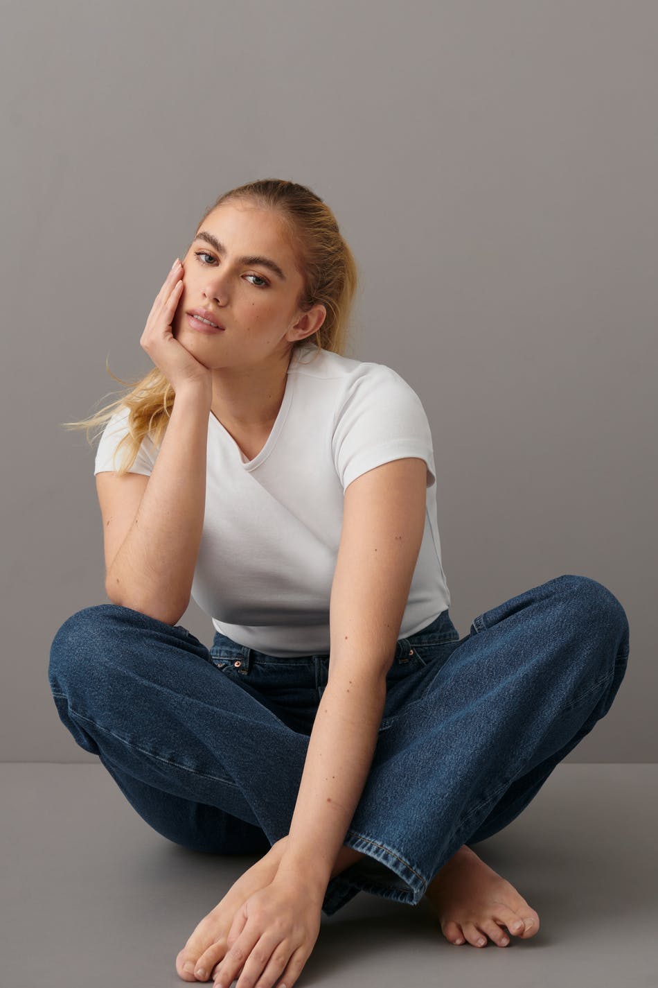Boyfriend jeans - Dk mid blue