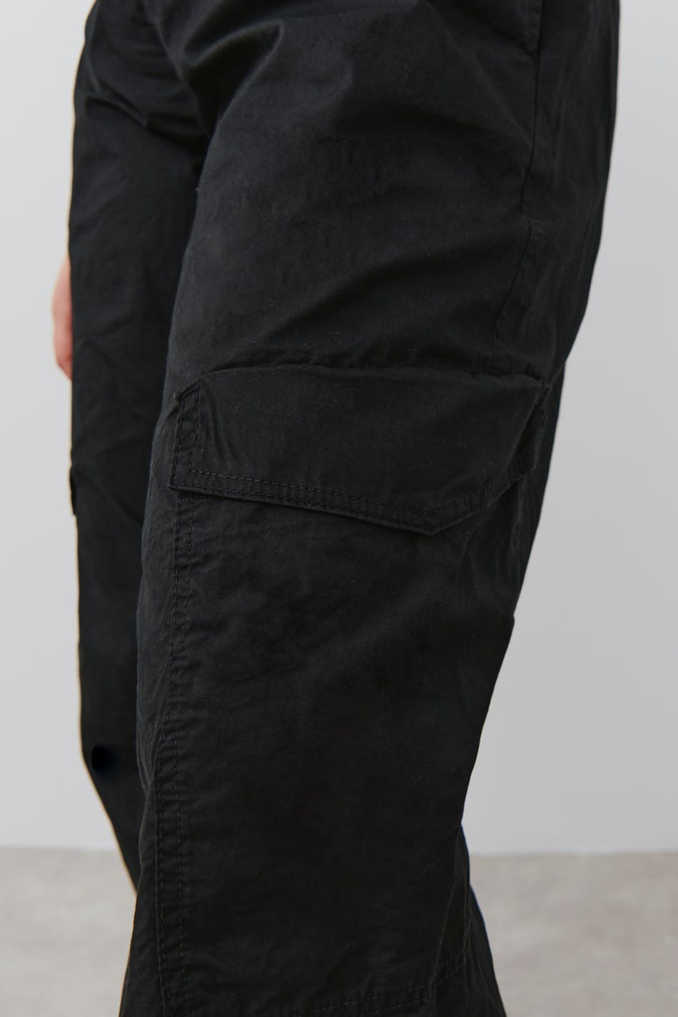 Cargo parachute trousers - Noir
