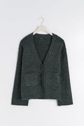 Knitted cardigan - Antracite grey
