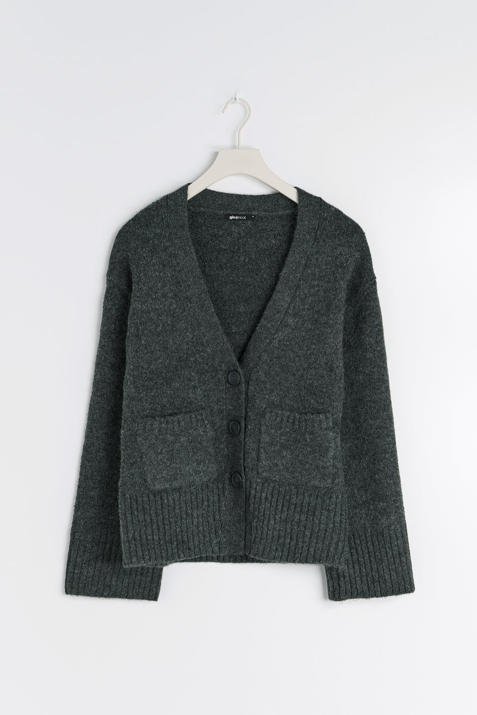 Knitted cardigan - Antracite grey