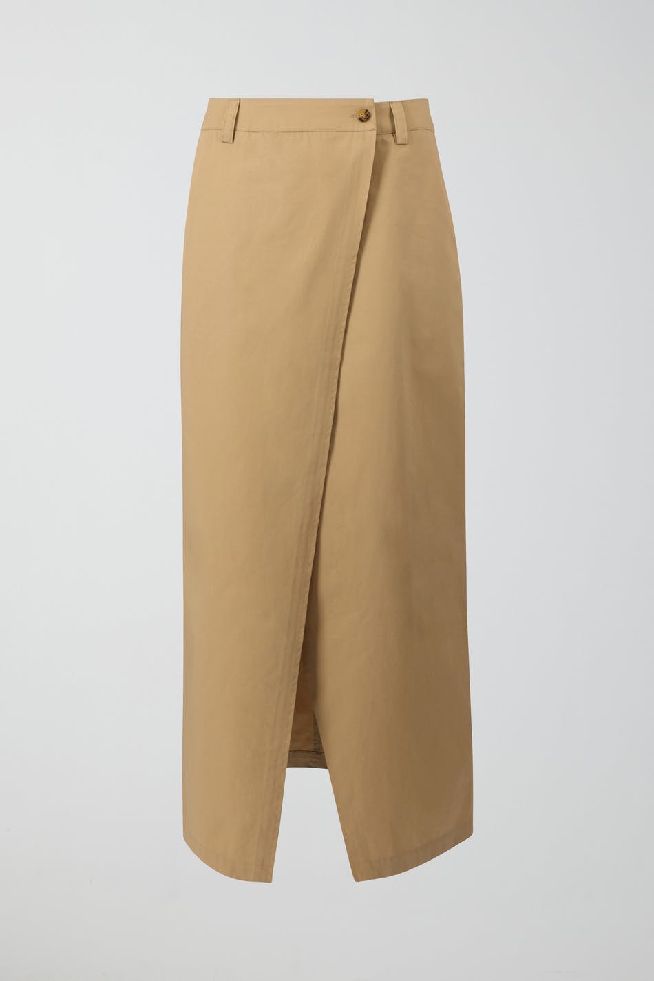 Long chino skirt - Beige