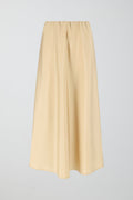 Satin midi skirt - Irish cream