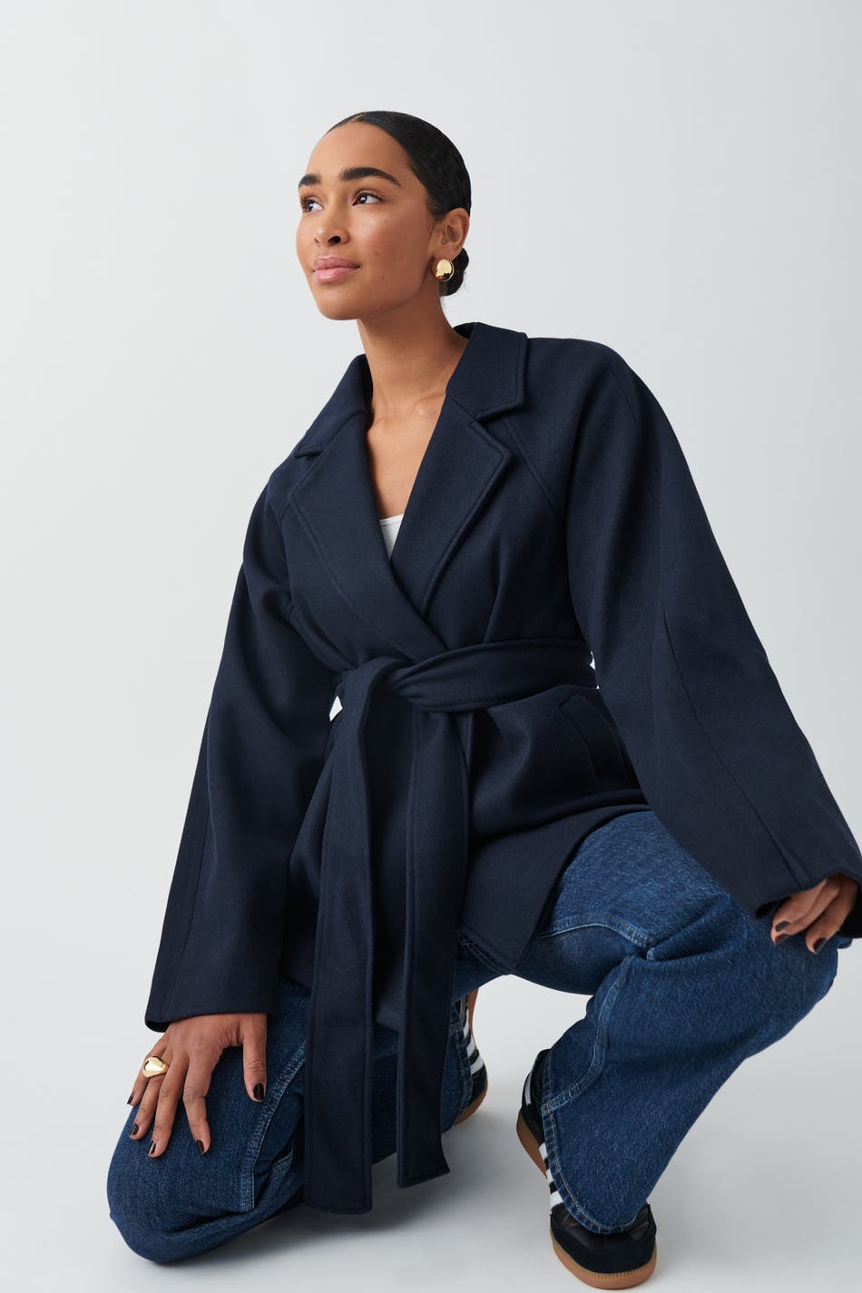 coat - Bleu marine