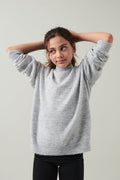 sweater - Lt grey melange