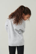 sweater - Lt grey melange