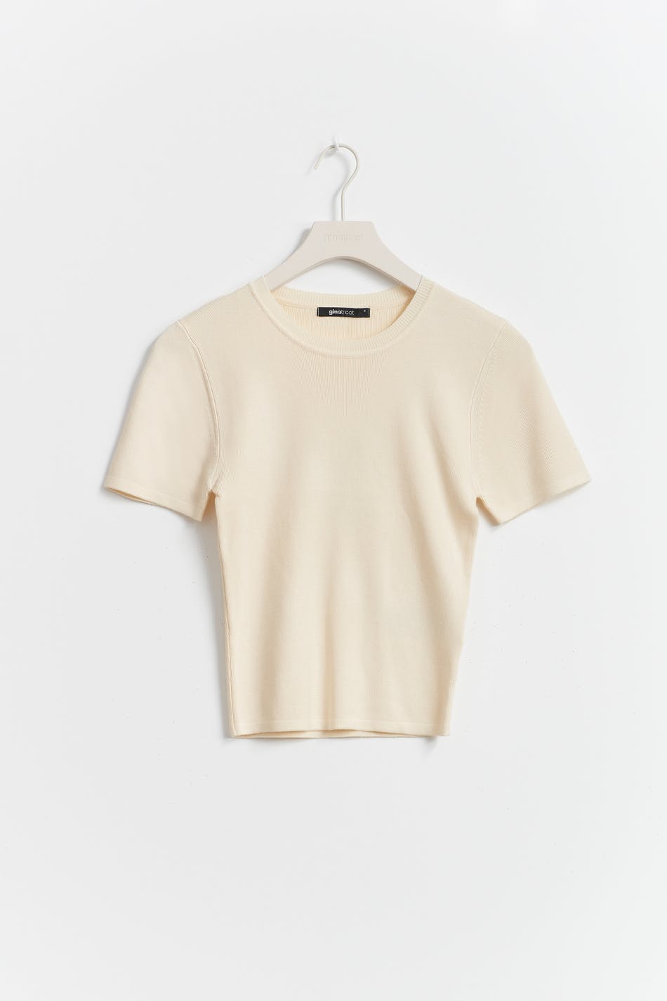 Basic knitted top - Blanc