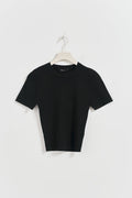 Basic knitted top - Noir