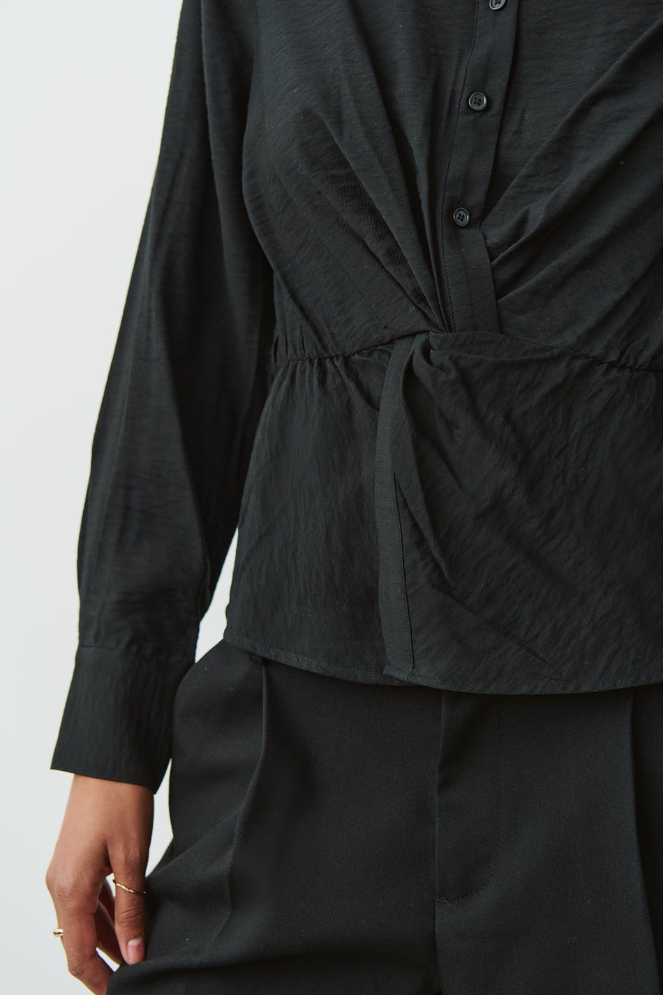 Twist shirt - Noir