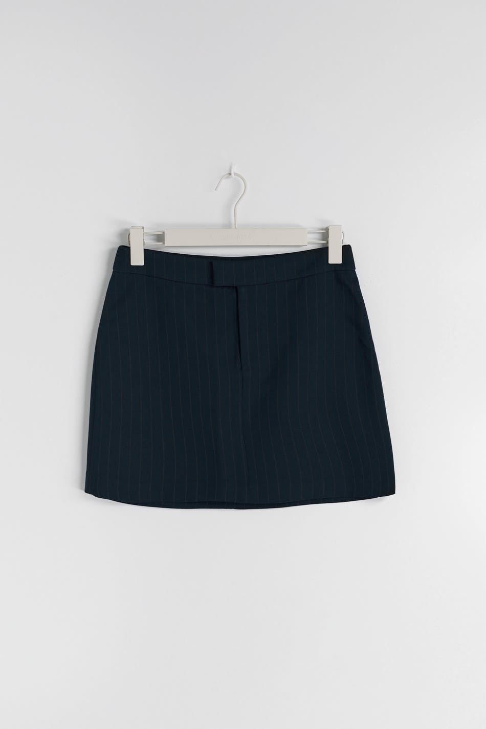 Short tailored skirt - Navy pinstripe