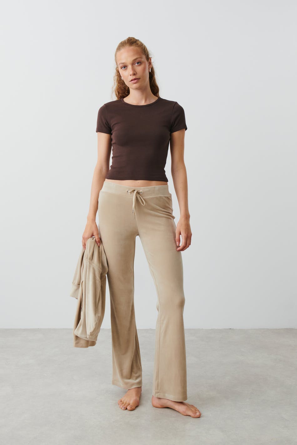 Velour trousers - Pure cashmere
