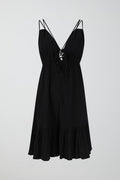 Summer crinkle dress - Noir