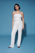 Sequin trousers - Blanc cassé