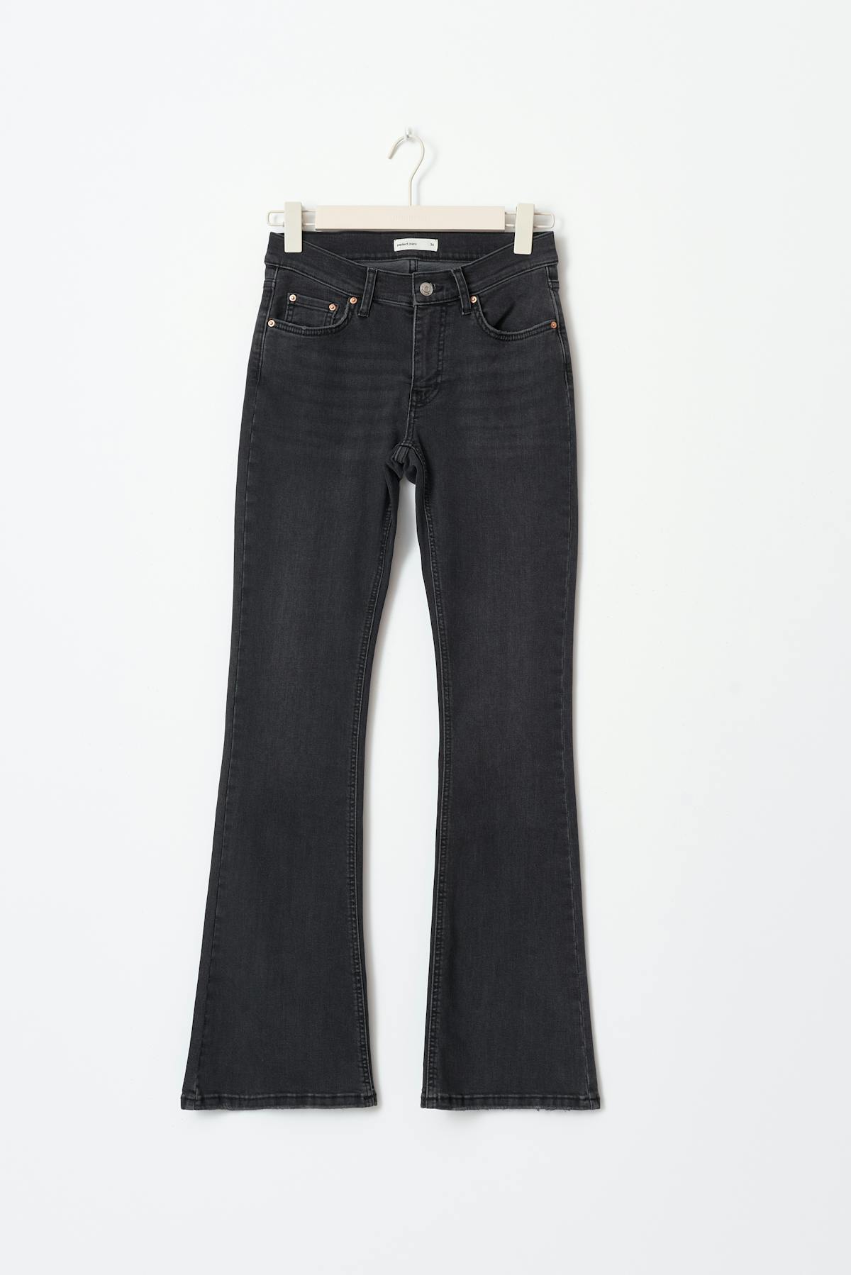 Low petite bootcut jeans - Gris
