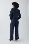 Wide tailored trousers - Offblack