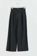 Wide tailored trousers - Offblack
