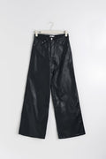 Coated wide jeans - Noir