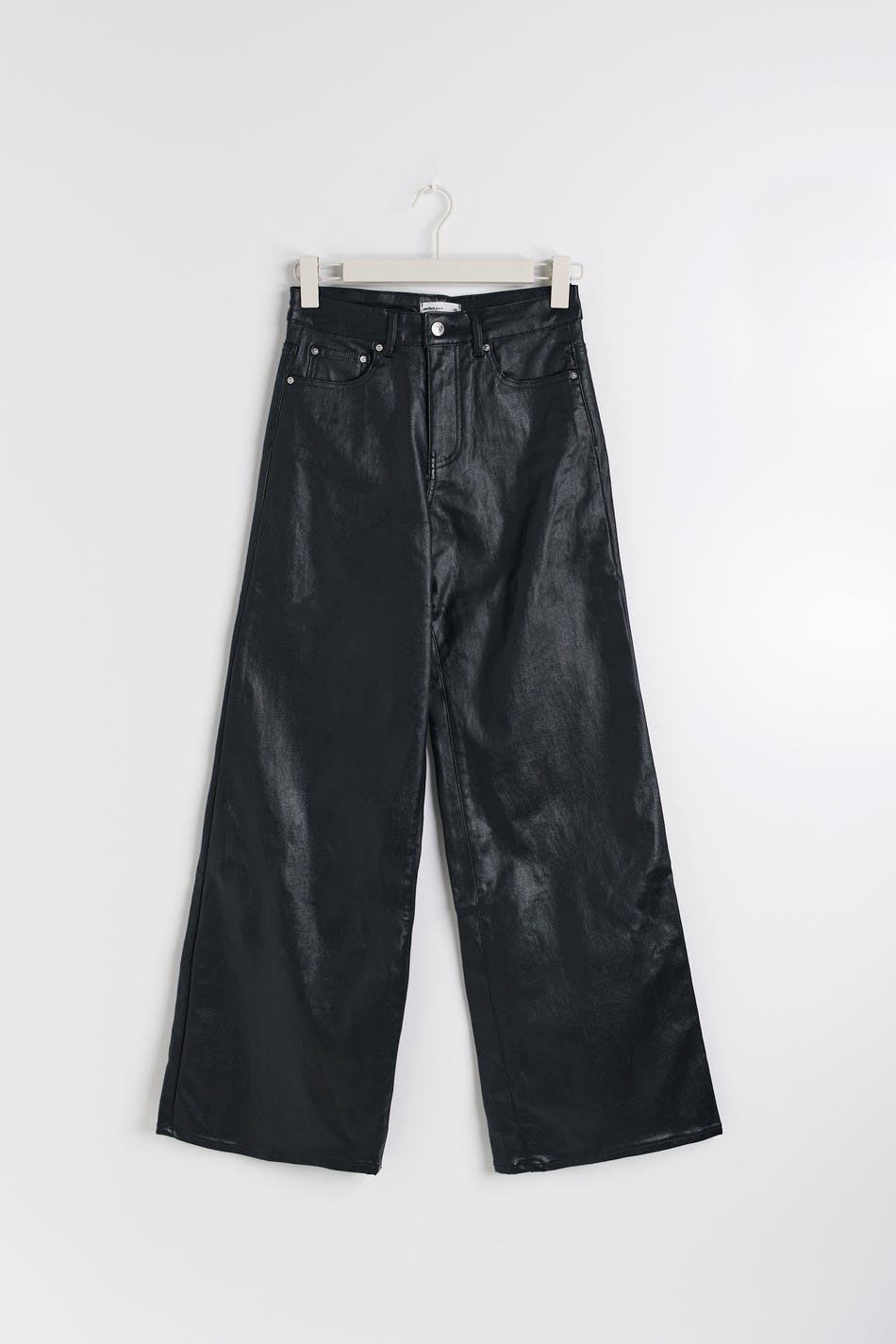 Coated wide jeans - Noir