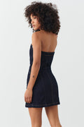 Tube denim dress - Rinse