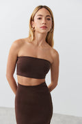 stretchy mini bandeau - Noir